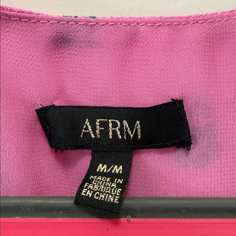 NWT AFRM Pink Fabric with Black Label - Picture 2 of 12
